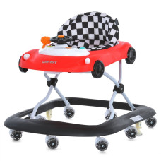 Дитячі ходунки Car way ME 1216 Red-Black, музика, світло (ME 1216 Red-Black)