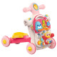 Дитячі ходунки-каталка "Перші кроки 4 в 1" HUANGER HE0827(Pink) музичні