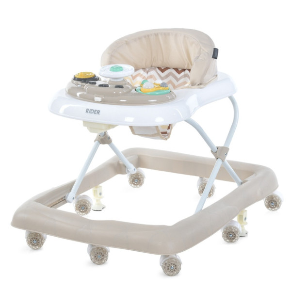Ходунки дитячі RIDER ME 1185 Beige, світлові та звукові ефекти (ME 1185 Beige)