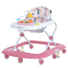 Дитячі ходунки Pyramid ME 1217 Pink, музика, світло (ME 1217 Pink)