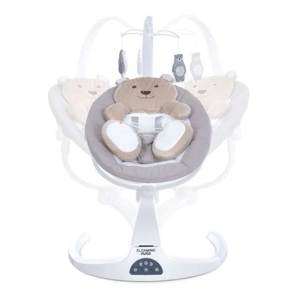 Заколисуючий центр-шезлонг HUGS ME 1077 Beige  (ME 1077 Beige)