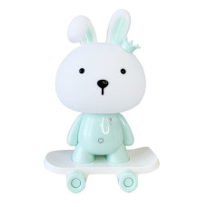 Нічник дитячий «Зайчик на скейті» MGZ-1407(Blue) живлення від USB (MGZ-1407(Blue))