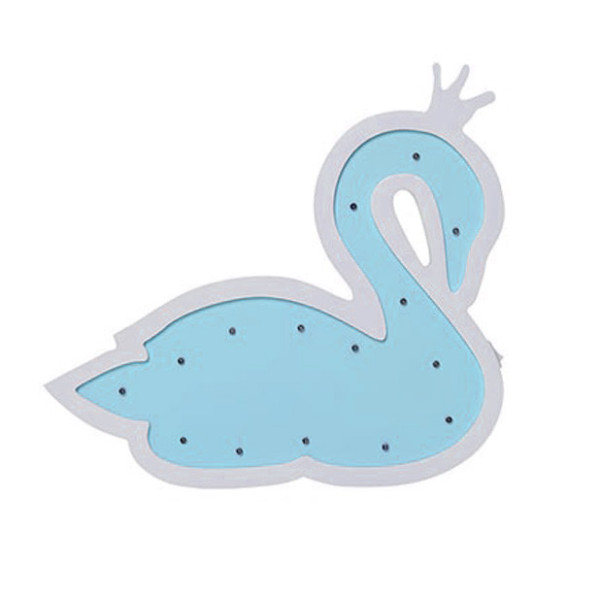 Дерев'яна іграшка Нічник MD 1 566 на батарейках  БлакитнийЛебідь (MD 1566-5)