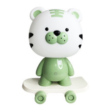 Нічник дитячий «Тигр на скейті» MGZ-1408(Green) мережевий, живлення від USB (MGZ-1408(Green))