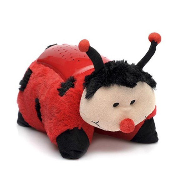 Детский плюшевый ночник BY 8017 R с колыбельными на укр. языке