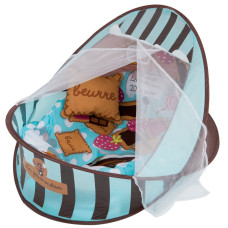 Килимок-манеж для немовляти 66526A 2в1, дуга, підвіски, грає музика  Блакитний (66526A)