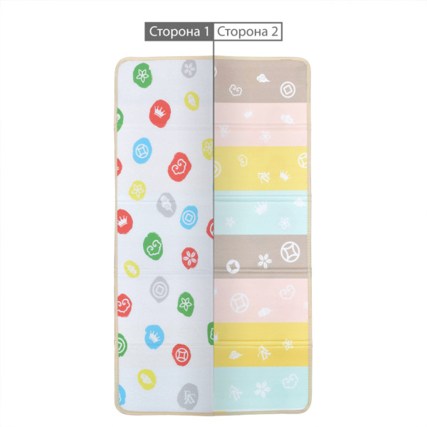 Дитячий Термокилимок двосторонній складний (Кольорові кола) El Camino ME 1135, 180х100х1 см (ME 1135)