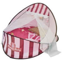 Килимок-манеж для немовляти 66526A 2в1, дуга, підвіски, грає музика  Червоний (66527A)