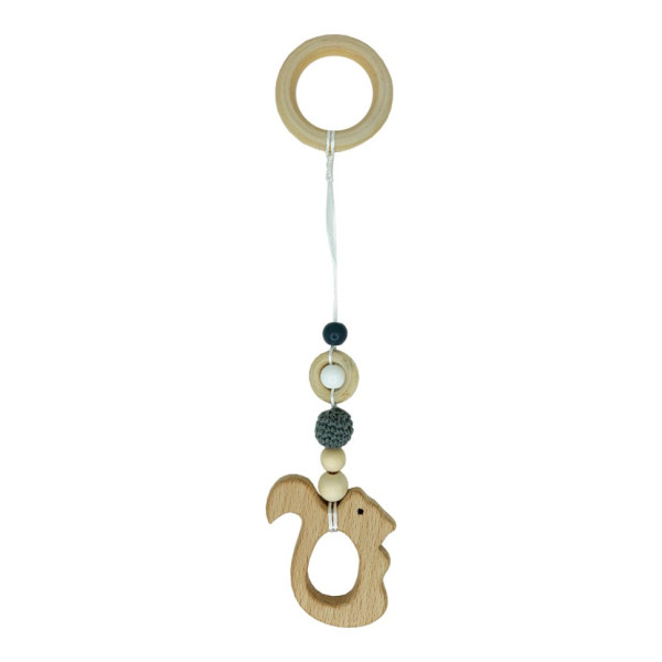 Дитячий дерев'яний гризунок "Білочка" MGZ-0410-4 з підвіскою (MGZ-0410-4)
