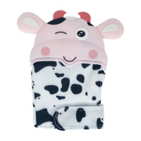 Прорізувач-рукавичка "Корівка" MGZ-0405(Pink) на липучці (MGZ-0405(Pink))