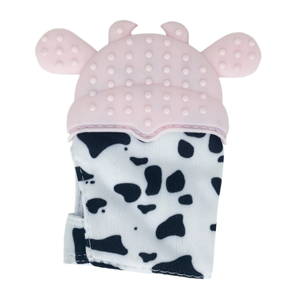 Прорізувач-рукавичка "Корівка" MGZ-0405(Pink) на липучці (MGZ-0405(Pink))