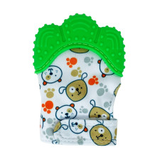 Прорізувач-рукавичка "Лапка" MGZ-0412(Green) на липучці (MGZ-0412(Green))