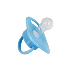 Пустушка силіконова кругла MGZ-0516(Blue) з ковпачком (MGZ-0516(Blue))