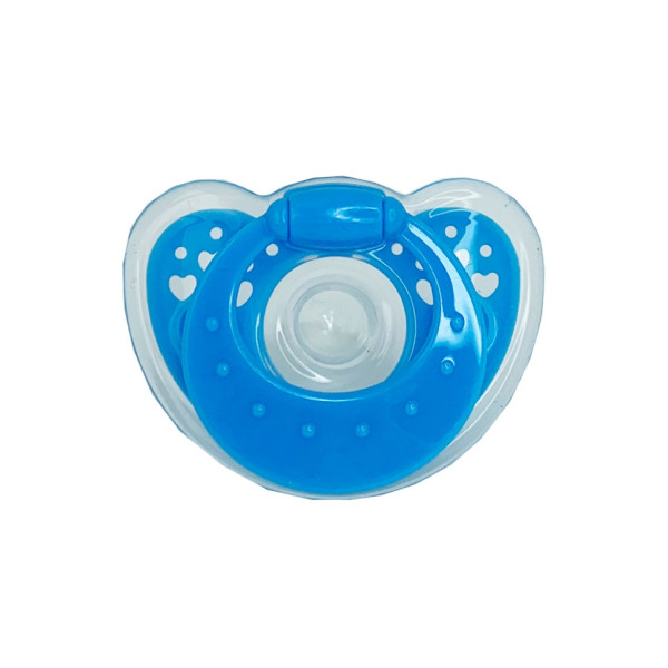 Дитяча силіконова пустушка MGZ-0517(Blue) кругла (MGZ-0517(Blue))