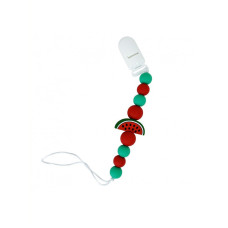 Силіконовий ланцюжок для пустушки "Кавун" MGZ-0523-3 довжина 24 см (MGZ-0523-3)