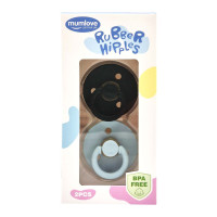 Набір із двох пустушок латексних MGZ-0524-7 кругла (MGZ-0524-7)