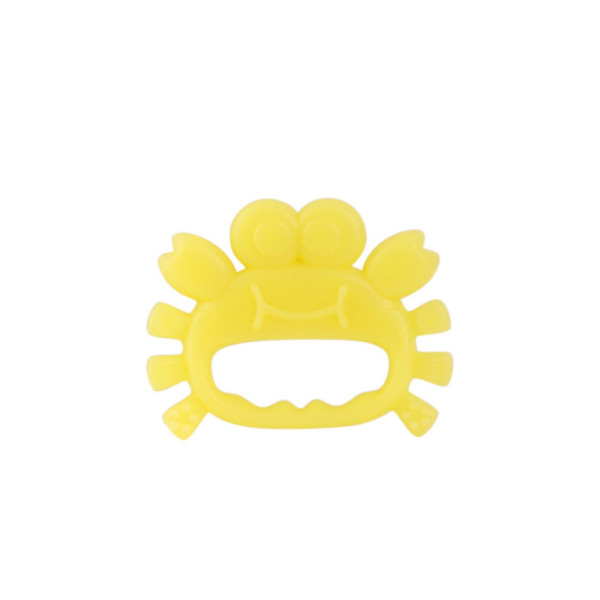 Прорізувач силіконовий "Морські мешканці" 4008_жовтий_крабик (4008_жовтий_крабик)