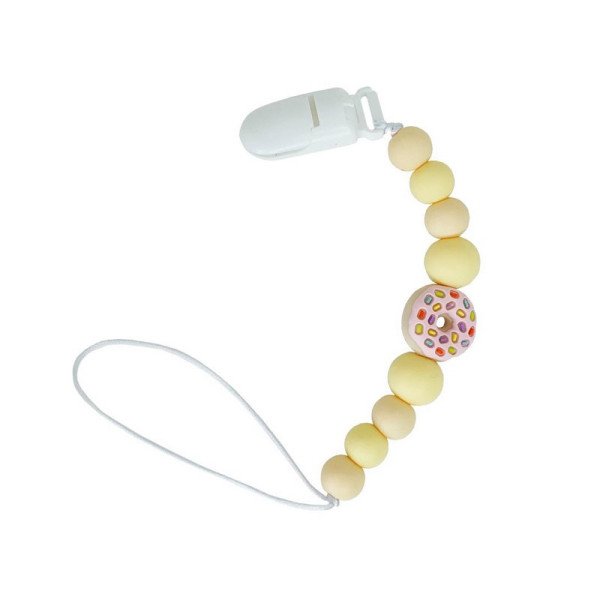 Силіконовий ланцюжок для пустушки "Пончик" MGZ-0523-4 довжина 24 см (MGZ-0523-4)