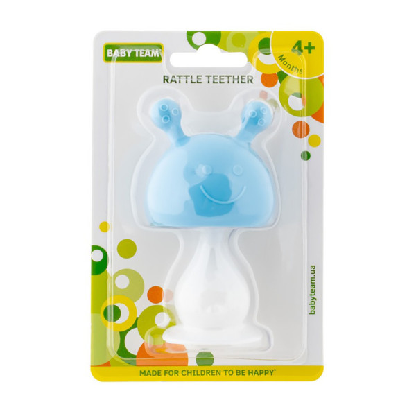 Прорізувач-брязкальце "Веселунчик" 4037_блакитний (4037_блакитний)