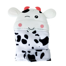 Прорізувач-рукавичка "Корівка" MGZ-0405(White) на липучці (MGZ-0405(White))