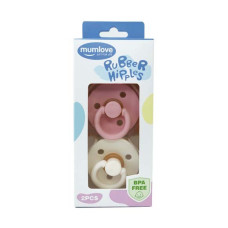 Набір з двох пустушок латексних MGZ-0524-1 кругла (MGZ-0524-1)