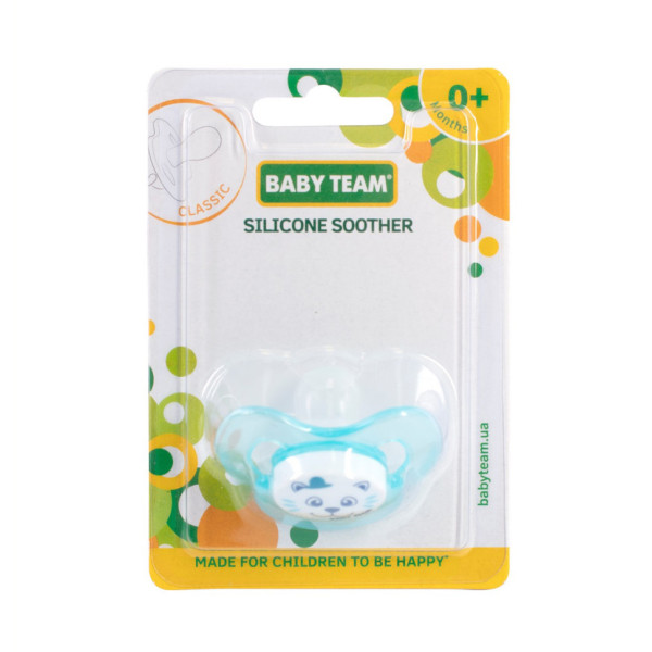 Пустушка силіконова класична 3007_голубий (3007_блакитний)