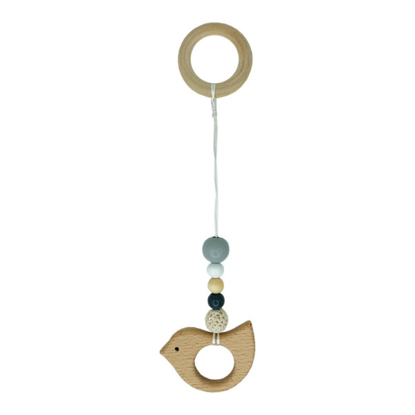 Дитячий дерев'яний гризунок "Пташка" MGZ-0410-1 з підвіскою (MGZ-0410-1)
