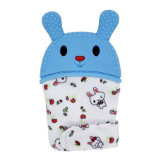 Прорізувач-рукавичка "Зайчик" MGZ-0404 (Blue) на липучці (MGZ-0404(Blue))