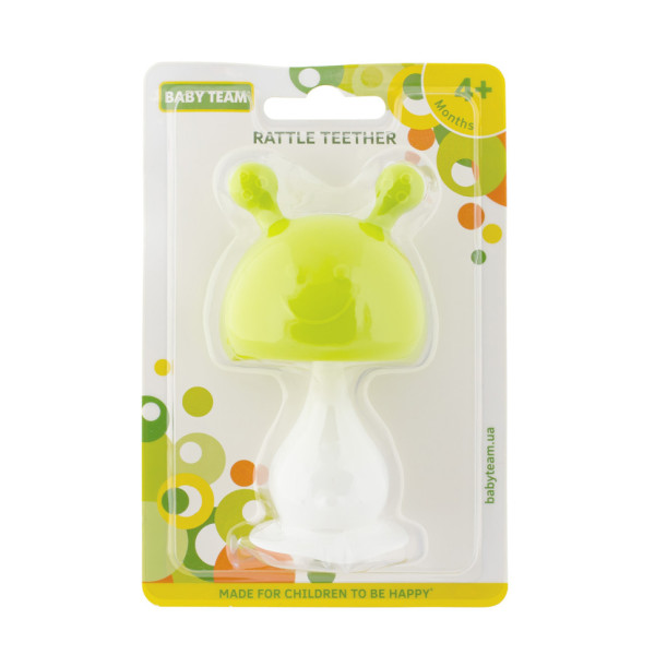 Прорізувач-брязкальце "Веселунчик" 4037_зелений (4037_зелений)