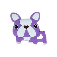 Силіконовий прорізувач "Бульдожка" MGZ-0414(Violet) фіолетовий, 8х1х8 см (MGZ-0414(Violet))