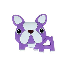 Силіконовий прорізувач "Бульдожка" MGZ-0414(Violet) фіолетовий, 8х1х8 см (MGZ-0414(Violet))