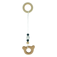 Детский деревянный грызунок "Мишка" MGZ-0410-2 с подвеской(MGZ-0410-2)