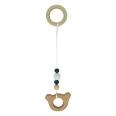 Дитячий дерев'яний гризунок "Ведмедик" MGZ-0410-2 з підвіскою (MGZ-0410-2)