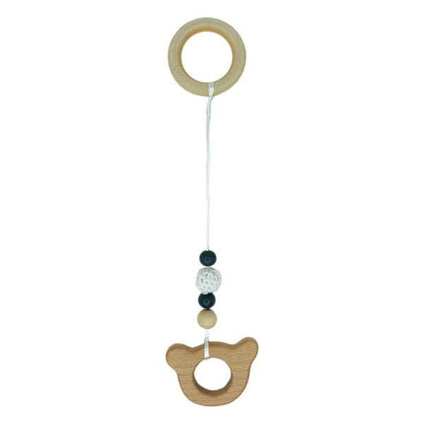 Дитячий дерев'яний гризунок "Ведмедик" MGZ-0410-2 з підвіскою (MGZ-0410-2)