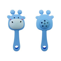 Силіконовий прорізувач-брязкальце "Жираф" MGZ-0428(Blue) (MGZ-0428(Blue))