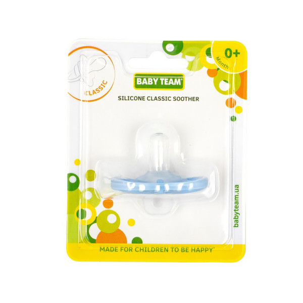 Силіконова пустушка класична 3055_блакитна (3055_блакитна)