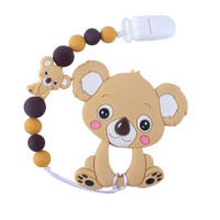 Прорізувач WD210712 Коала силіконове намисто 26 см  Коричневий (WD210712(Brown))