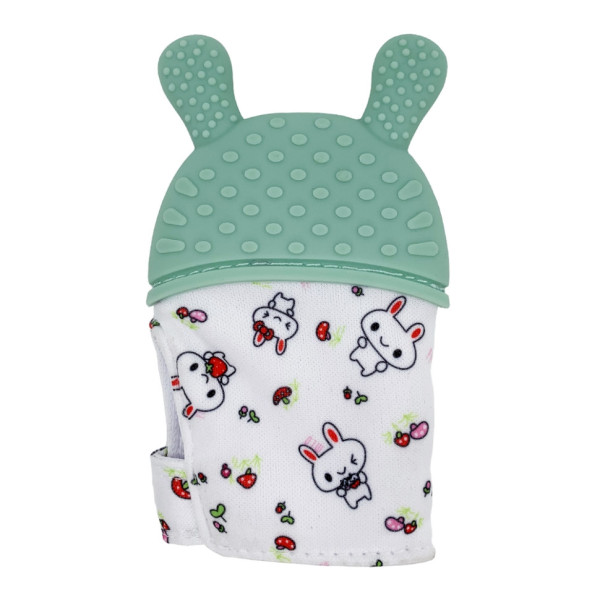 Прорізувач-рукавичка "Зайчик" MGZ-0404 (Green) на липучці (MGZ-0404(Green))