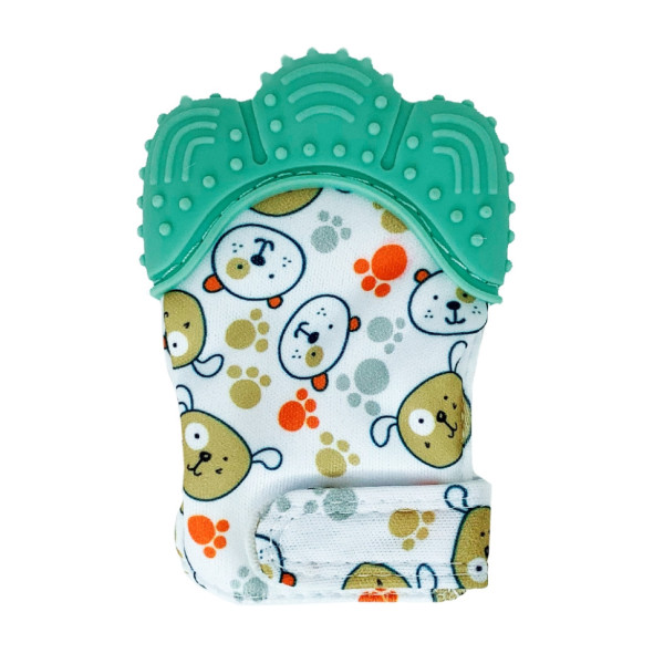 Прорізувач-рукавичка "Лапка" MGZ-0412 (Turquoise) на липучці (MGZ-0412(Turquoise))