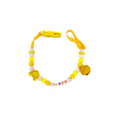 Ланцюжок для пустушки MGZ-0500(Yellow) з дзвіночком (MGZ-0500(Yellow))