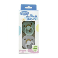 Набір з двох пустушок латексних MGZ-0524-3 кругла (MGZ-0524-3)