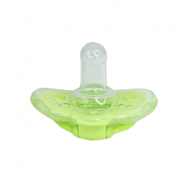 Дитяча силіконова пустушка "Салатове серце" MGZ-0517(Green) кругла (MGZ-0517(Green))