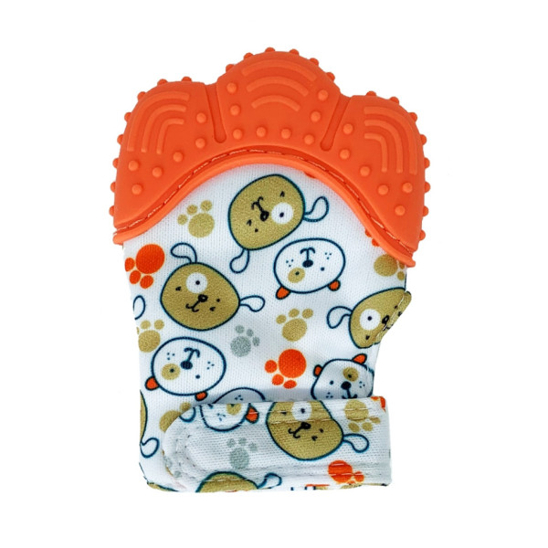 Прорізувач-рукавичка "Лапка" MGZ-0412(Orange) на липучці (MGZ-0412(Orange))