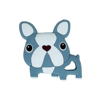 Силіконовий прорізувач "Бульдожка" MGZ-0414(Grey) сірий, 8х1х8 см (MGZ-0414(Grey))