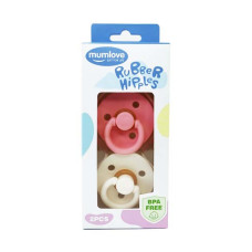 Набір із двох пустушок латексних MGZ-0524-6 кругла (MGZ-0524-6)