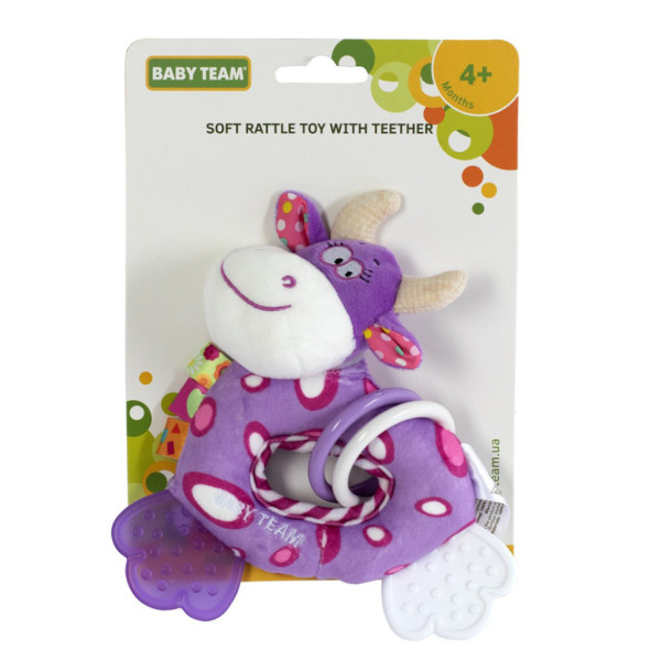 Дитяча брязкальце з прорізувачем "Жираф" 8515_фіолетовий_жирафик (8515_фіолетовий_жирафик)