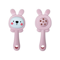 Силіконовий прорізувач-брязкальце "Зайка" MGZ-0427(Pink) (MGZ-0427(Pink))