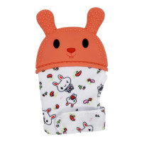 Прорізувач-рукавичка "Зайчик" MGZ-0404 (Orange) на липучці (MGZ-0404(Orange))