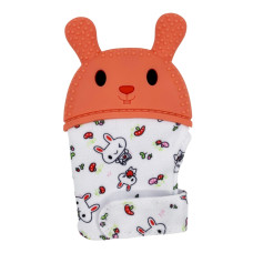 Прорізувач-рукавичка "Зайчик" MGZ-0404 (Orange) на липучці (MGZ-0404(Orange))