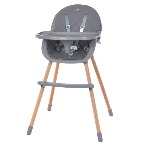 Стільчик для годування LUMI ME 1111 Gray екошкіра (ME 1111 Gray)